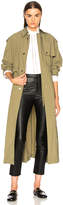 Thumbnail for your product : Isabel Marant Lawney Trench Coat in Khaki | FWRD