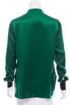 Thumbnail for your product : Yigal Azrouel Embellished Silk Top