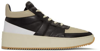 Fear Of God Grey and Black Basketball Mid-Top Sneakers