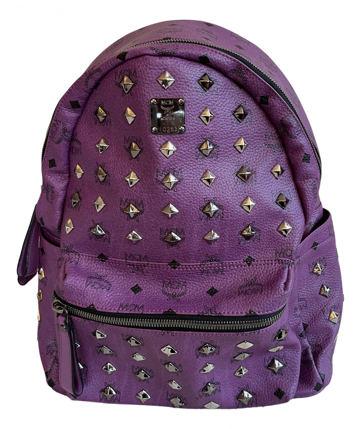 mcm backpack purple