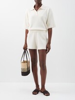 Thumbnail for your product : Joseph Cropped Towelling Polo Top - Ivory