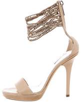 Thumbnail for your product : Calvin Klein Collection Embellished Ankle Strap Sandals