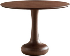 LAGUNA VALLEY Black walnut color Round Solid + Manufactured Wood Dining table