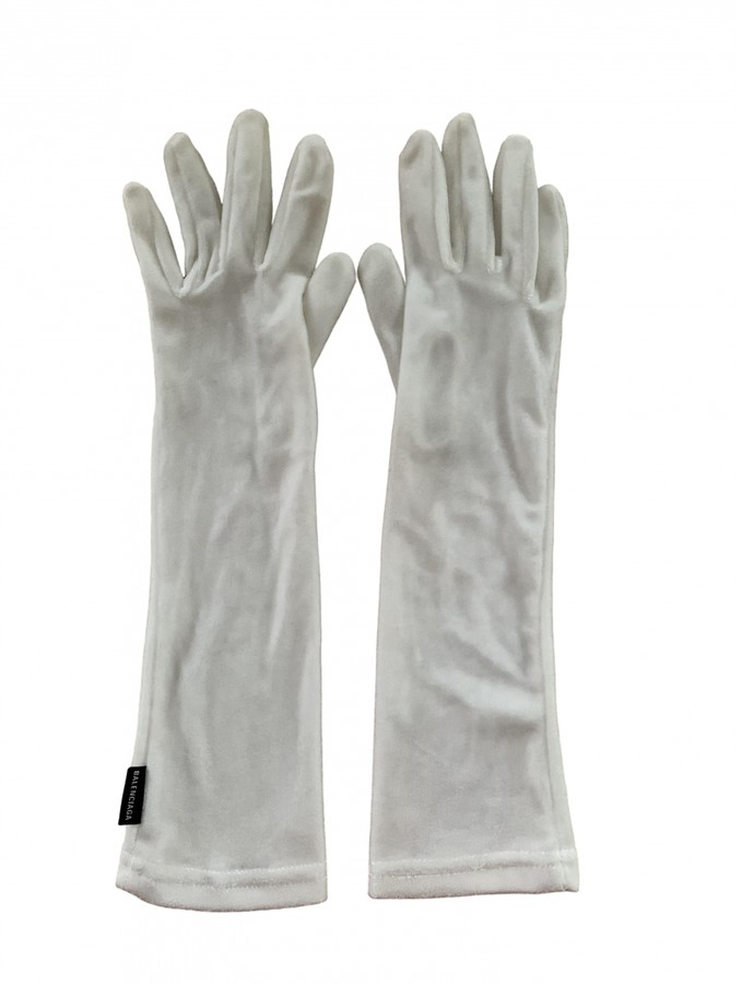 balenciaga velvet gloves