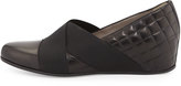 Thumbnail for your product : Aquatalia by Marvin K Aquatalia Unice Quilted Leather Wedge Pump, Black