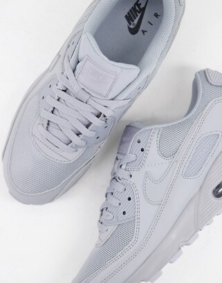 Nike Air Max 90 365 trainers in light grey - ShopStyle