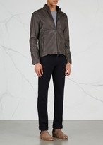 Thumbnail for your product : Armani Collezioni Brown Leather Jacket