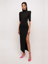 Thumbnail for your product : ATTICO Viscose Jersey Long Dress