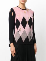 Thumbnail for your product : Ballantyne Distressed Diamond Sweater