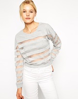 Thumbnail for your product : Vero Moda Bella Burnout Sweatshirt