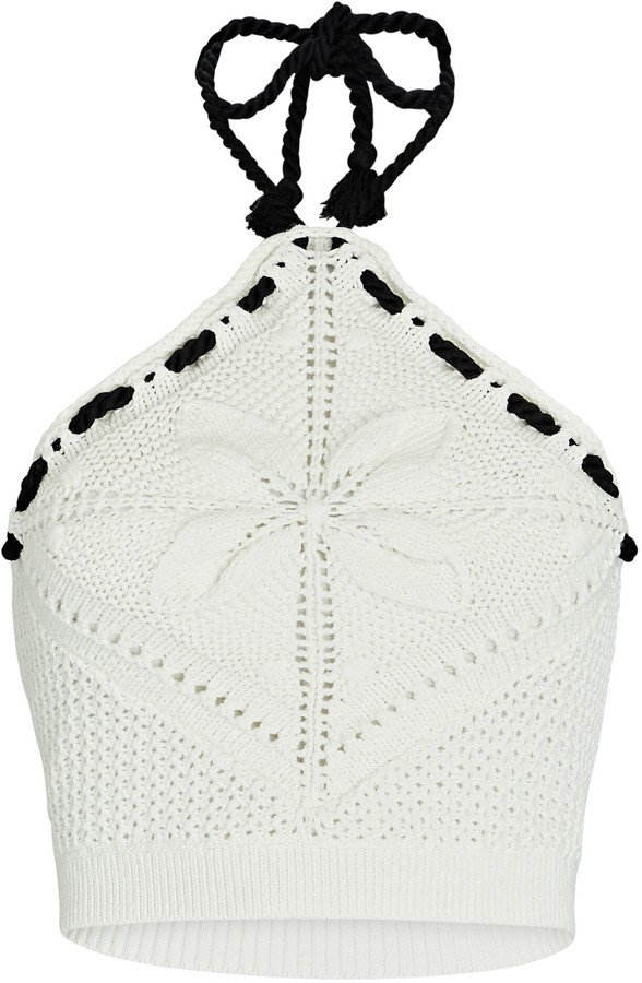 Alexis Bettie Crochet Knit Halter Top ShopStyle