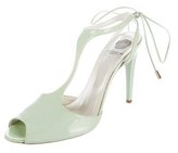 Thumbnail for your product : Viktor & Rolf Patent Leather T-Strap Sandals