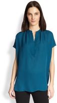 Thumbnail for your product : Vince Silk Popover Top
