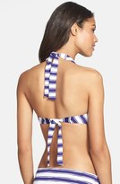 Thumbnail for your product : La Blanca 'Sail Away' Stripe Halter Bikini Top