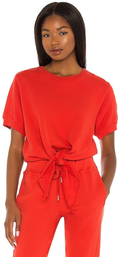 front tie sweatshirt