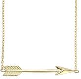 Thumbnail for your product : Lord & Taylor 14K Yellow Gold Arrow Necklace