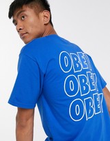 Thumbnail for your product : Obey Jumbled Eyes t-shirt in blue