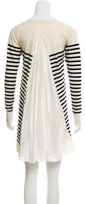 Sacai Luck Striped Sweater Dress