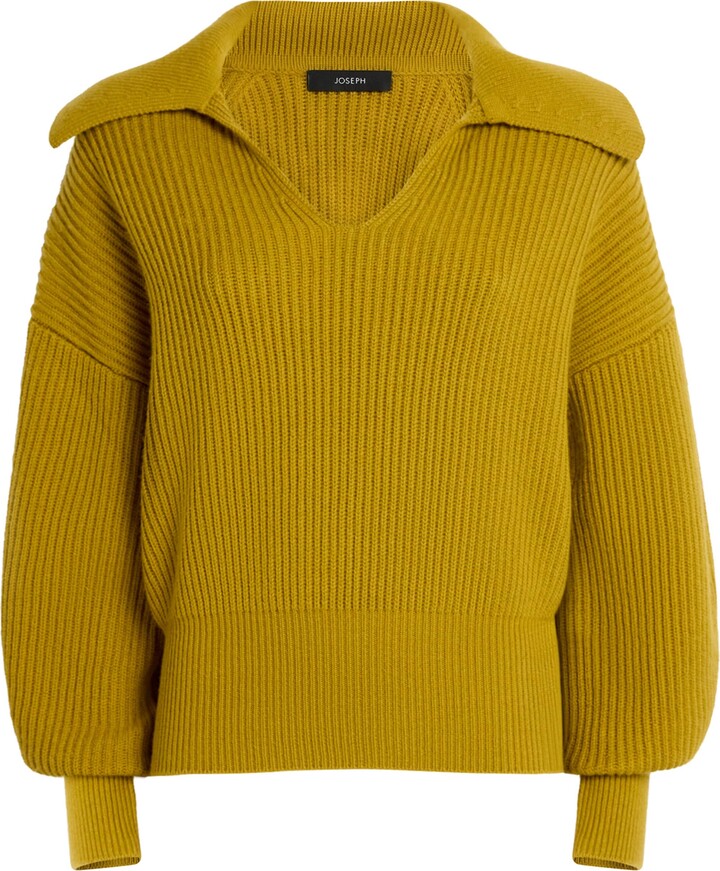 Joseph Merino Wool-Cashmere-Silk Cardigan-Stitch Sweater