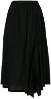 Thumbnail for your product : Y-3 ruched ruffle midi skirt