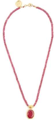 Jade Jagger Maiden Ruby & Sterling Silver Necklace - Womens - Red