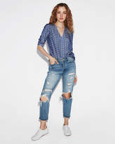 Thumbnail for your product : Express Two Pocket Popover Blouse