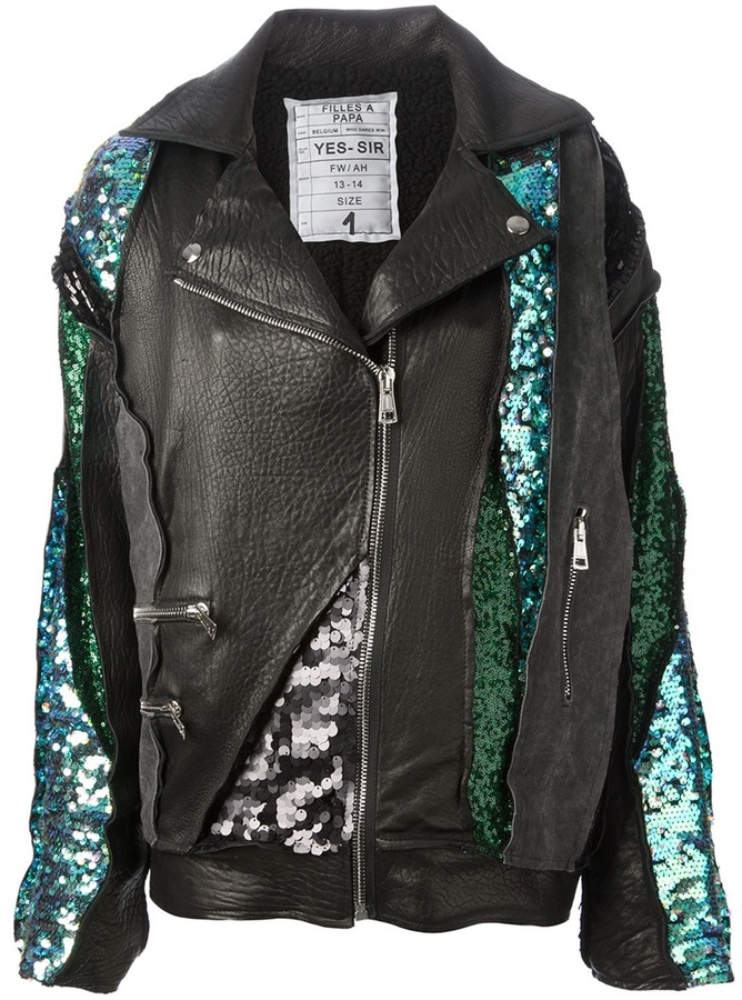 Filles A Papa sequinned jacket - ShopStyle