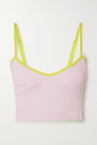 Thumbnail for your product : Ernest Leoty Alizee Cropped Two-tone Stretch Top - Lilac