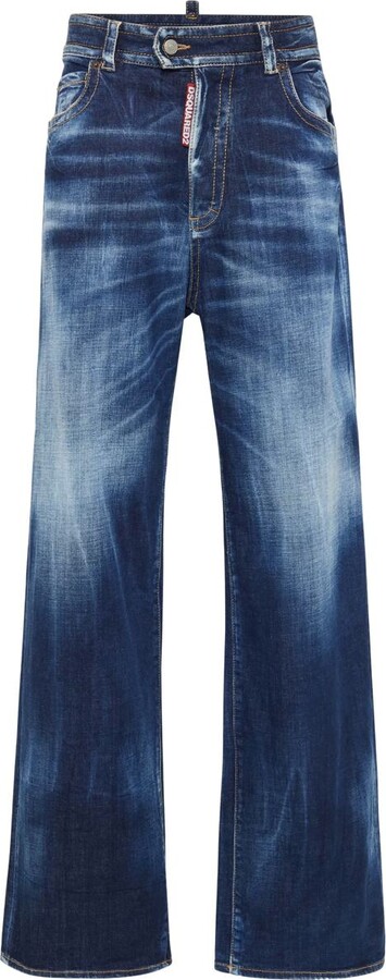 DSQUARED2 Wide-Leg Jeans - ShopStyle