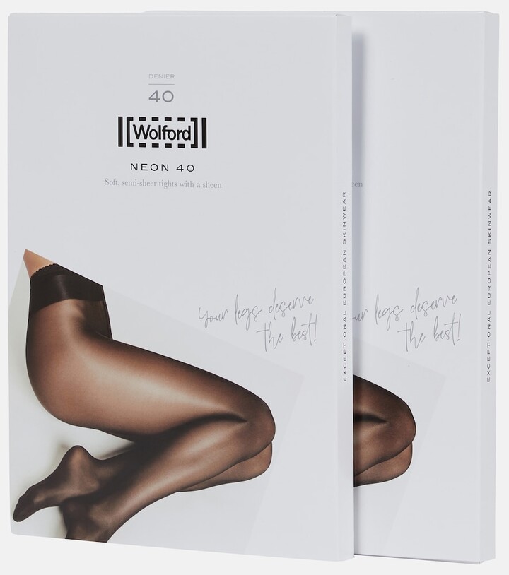 Wolford Neon 40 tights set - ShopStyle Hosiery