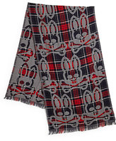 Thumbnail for your product : Psycho Bunny Reversible Wool Scarf