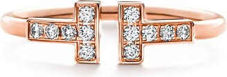 Tiffany & Co. T diamond wire ring in 18k rose gold