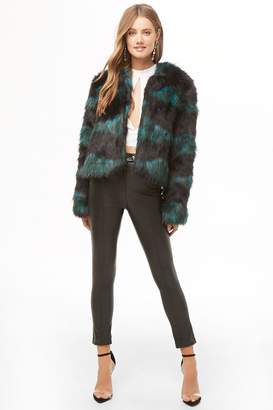 Forever 21 Two-Tone Faux Fur Coat