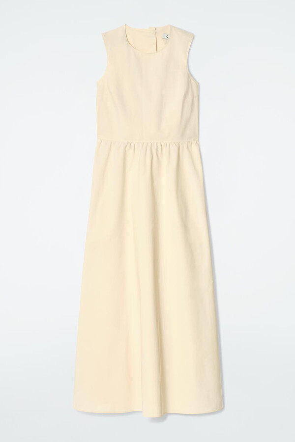 COS Open-Back Cotton Maxi Dress