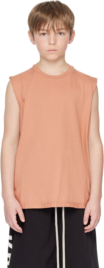 Rick Owens Kids Pink Tarp Tank Top