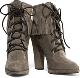 Thumbnail for your product : Giuseppe Zanotti Fringed suede boots