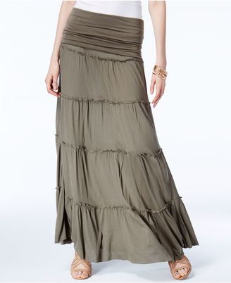 INC International Concepts Tiered Convertible Maxi Skirt, Created for Macy's