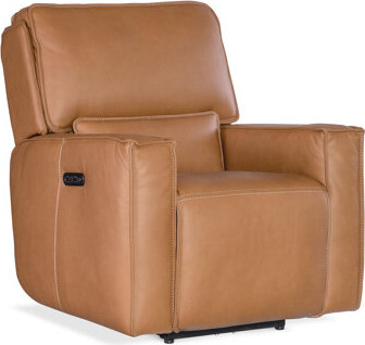 Hokku Designs Naaila Zero Gravity Leather Power Recliner with Articulating Headrest