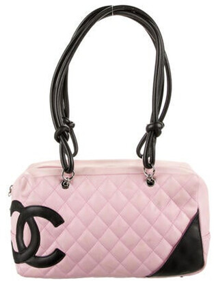 Chanel Pink Canvas and Leather Deauville Bowling Bag  Designer Exchange Ltd