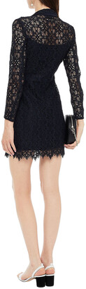 Sandro Nanie Double-breasted Corded Lace Mini Wrap Dress