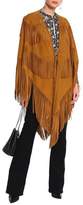 Thumbnail for your product : Roberto Cavalli Fringe-trimmed Suede Cape