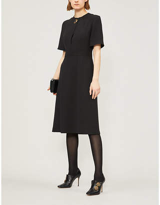 Burberry Kaly silk and wool-blend dress