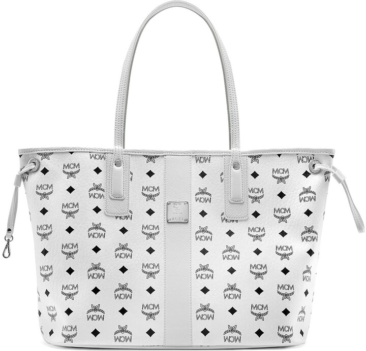white mcm purse