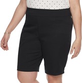 Thumbnail for your product : Croft & Barrow Plus Size Pull-On Bermuda Shorts