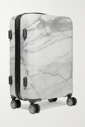 CalPak Astyll Carry-on Marbled Hardshell Suitcase - White