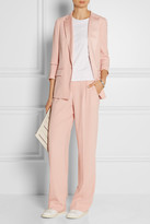 Thumbnail for your product : DKNY Satin-trimmed crepe blazer