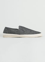 Thumbnail for your product : Topman Escape Grey Canvas Slip Ons