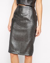 Thumbnail for your product : Oasis Metallic Pencil Skirt