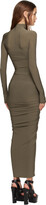 Thumbnail for your product : Alaia Brown Draped Jersey Maxi Dress