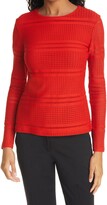 Thumbnail for your product : Fuzzi Open Weave Crewneck Sweater